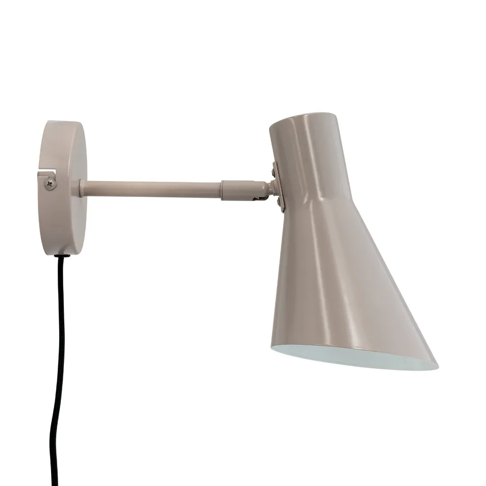 Dyberg Larsen DL12 vegglampe latte justerbar