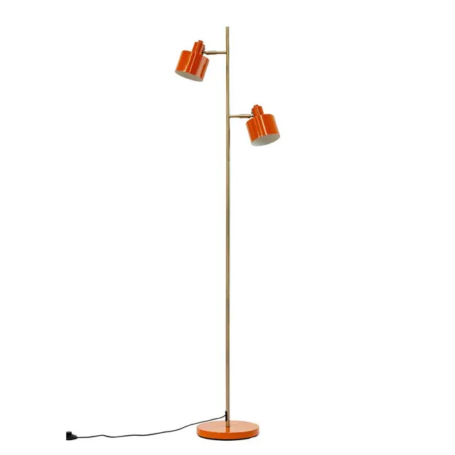 Dyberg Larsen Ocean gulvlampe oransje messing