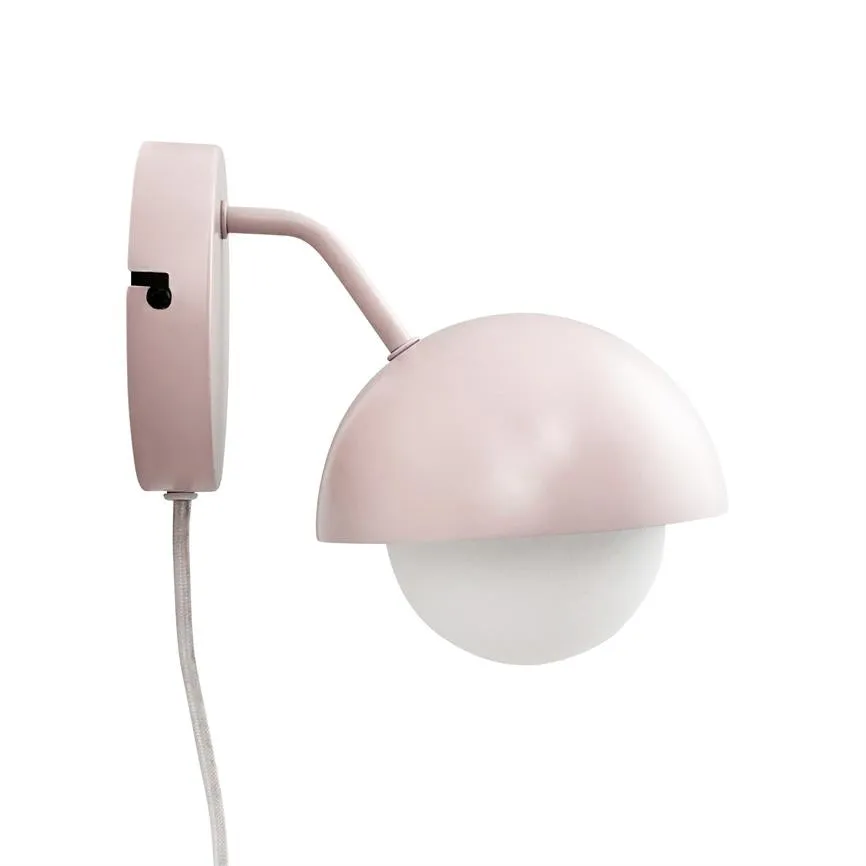 Dyberg Larsen Rose vegglampe beige glass