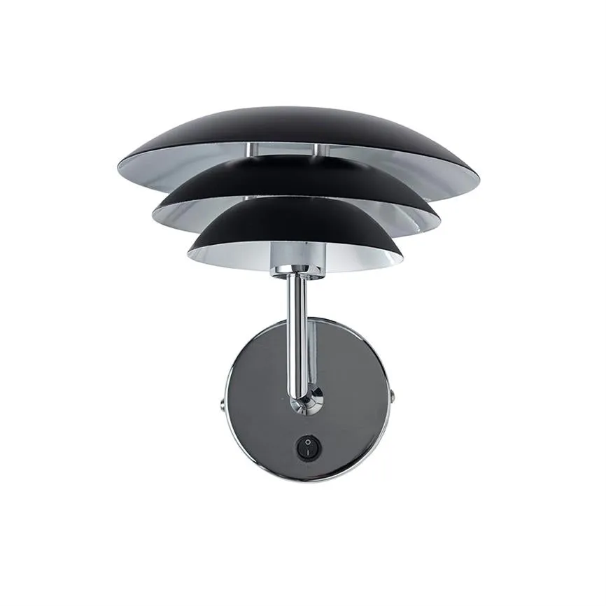 Dyberg Larsen DL20 vegglampe svart blendfri