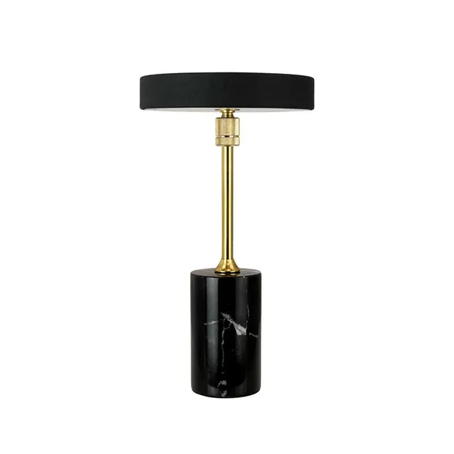 Dyberg Larsen Starlight bordlampe sort marmor oppladbar