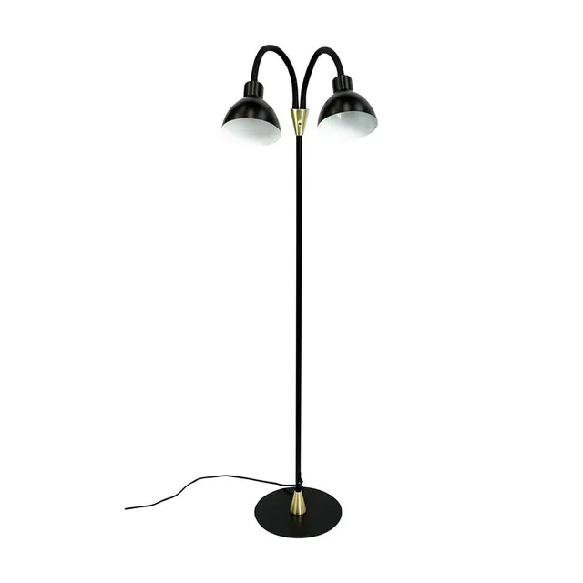 Dyberg Larsen Lilje gulvlampe sort messing