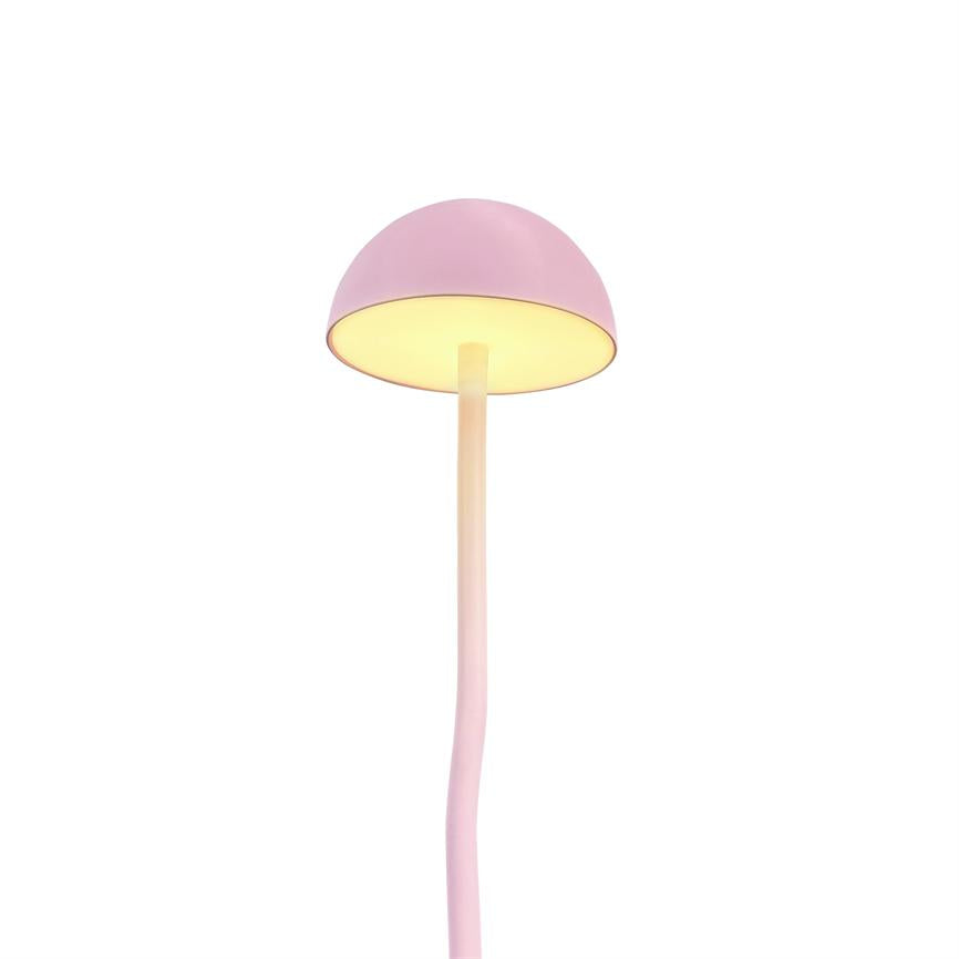 Dyberg Larsen Fonzy bordlampe rosa oppladbar flex