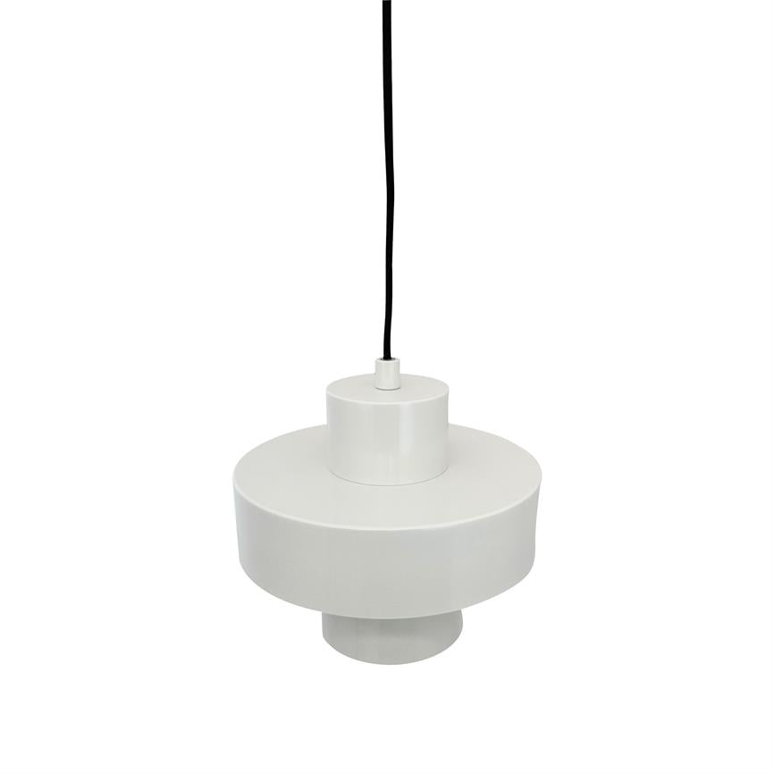 Dyberg Larsen Stoke pendel kit hvit geometrisk
