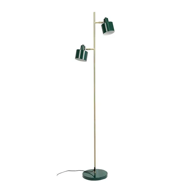 Dyberg Larsen Ocean gulvlampe mørkegrønn messing