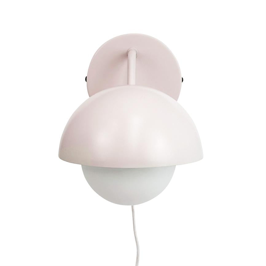 Dyberg Larsen Rose vegglampe beige glass