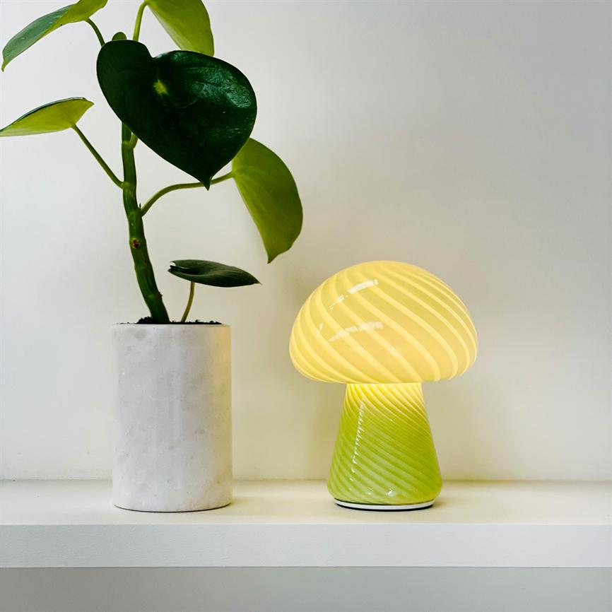 Dyberg Larsen Morkel bordlampe grønn oppladbar