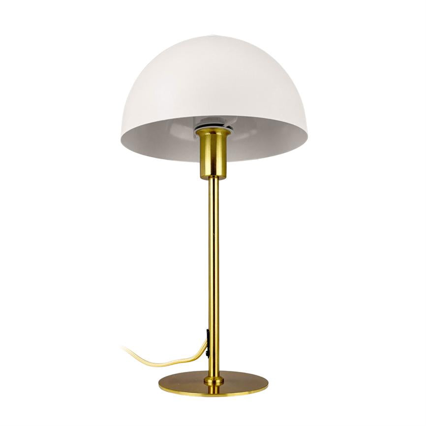Dyberg Larsen Stockholm bordlampe hvit messing