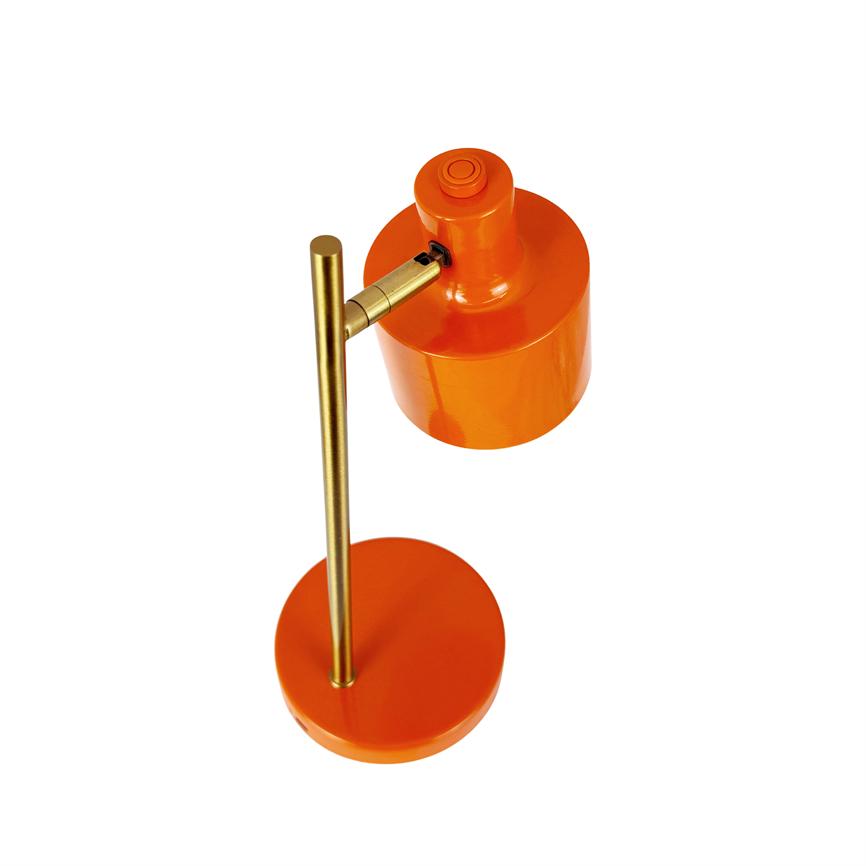 Dyberg Larsen Ocean Mini bordlampe orange/messing