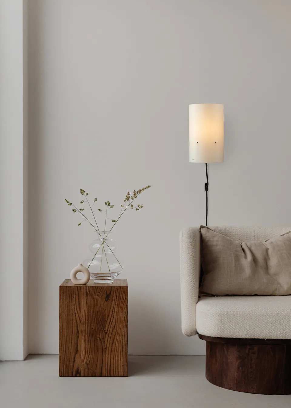 Zlamp Väggfot 635-1414 vegglampe hvit morbær