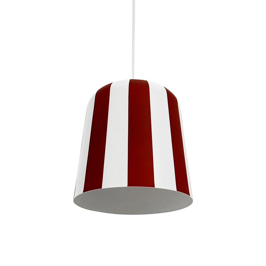 Dyberg Larsen Breakfast pendel mørkerød striper