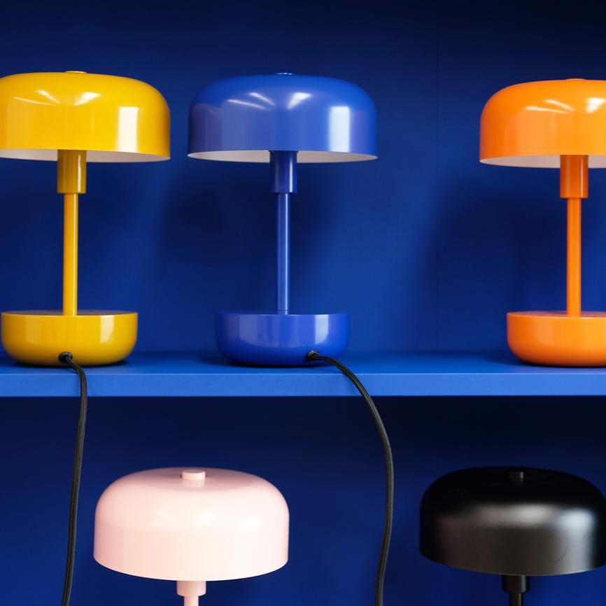 Dyberg Larsen Haipot bordlampe blå G9