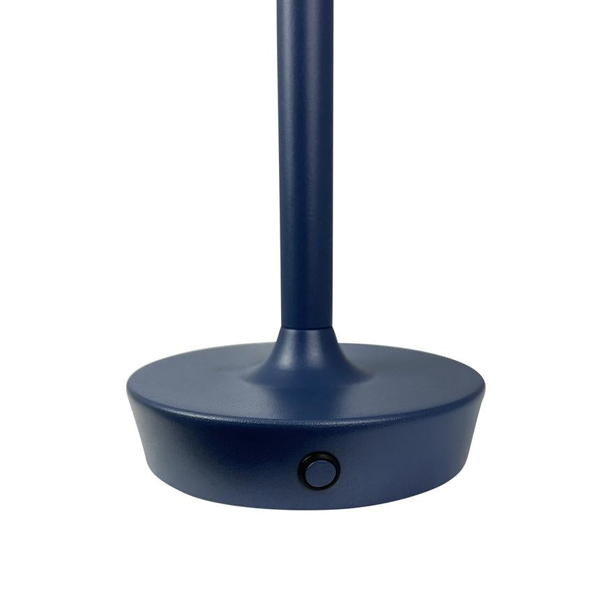 Dyberg Larsen Flow oppladbar bordlampe indigoblå