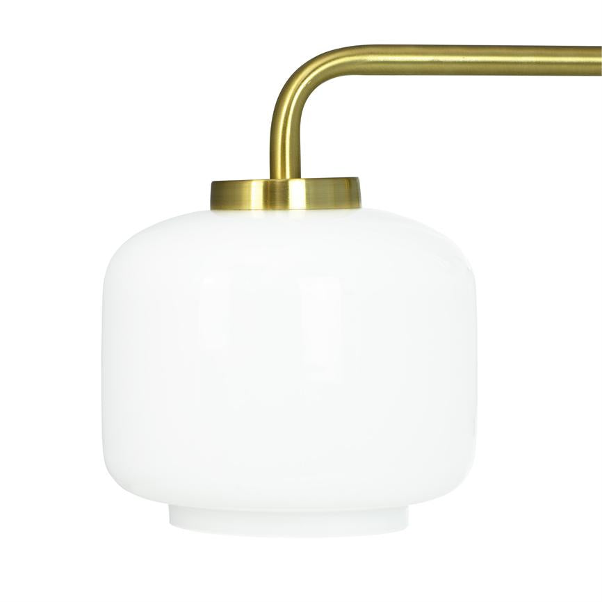 Dyberg Larsen Arp lysekrone opal messing 3-skjerm