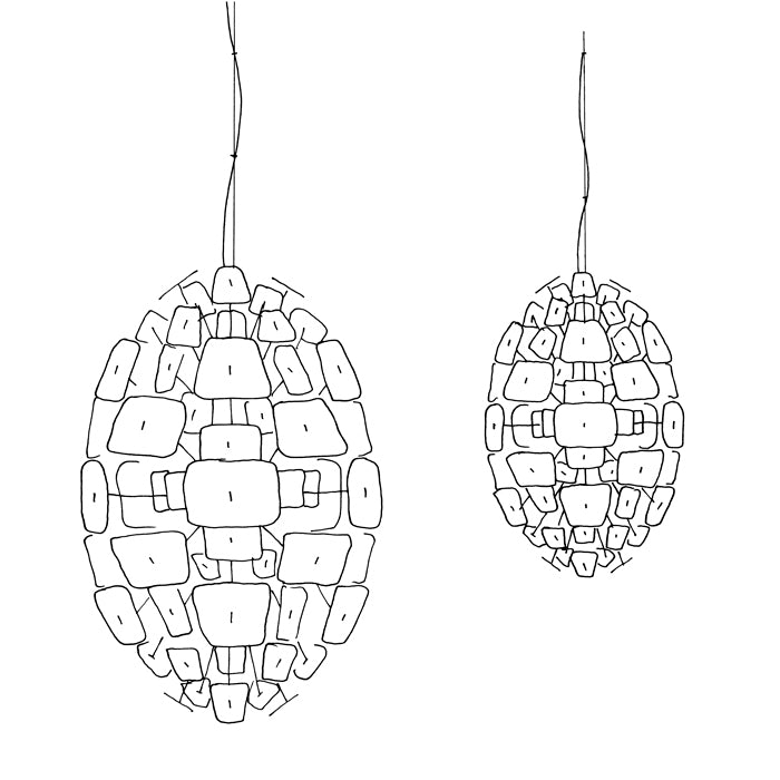 Zlamp The Egg 655-4060 pendel 60 cm hvit