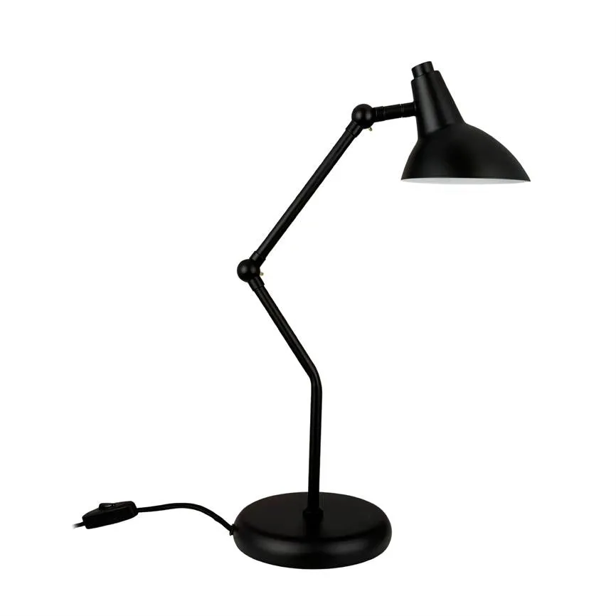 Dyberg Larsen Vela bordlampe sort justerbar