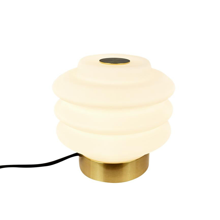 Dyberg Larsen Diva bordlampe opal messing G9 15 cm