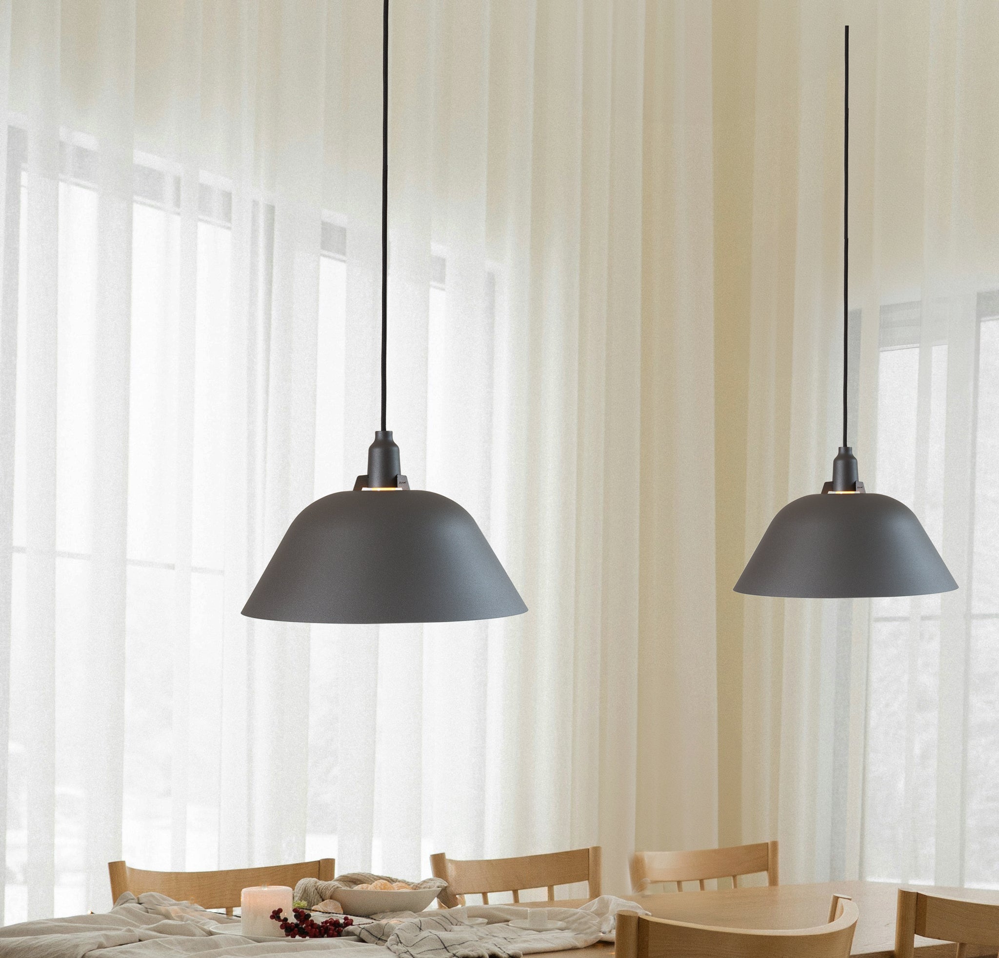 Zlamp P 656-39 pendel mørkegrå 39 cm