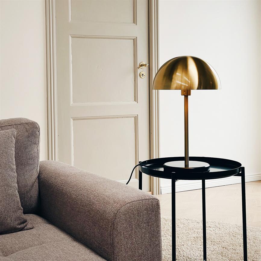Dyberg Larsen Nancy bordlampe messing marmor
