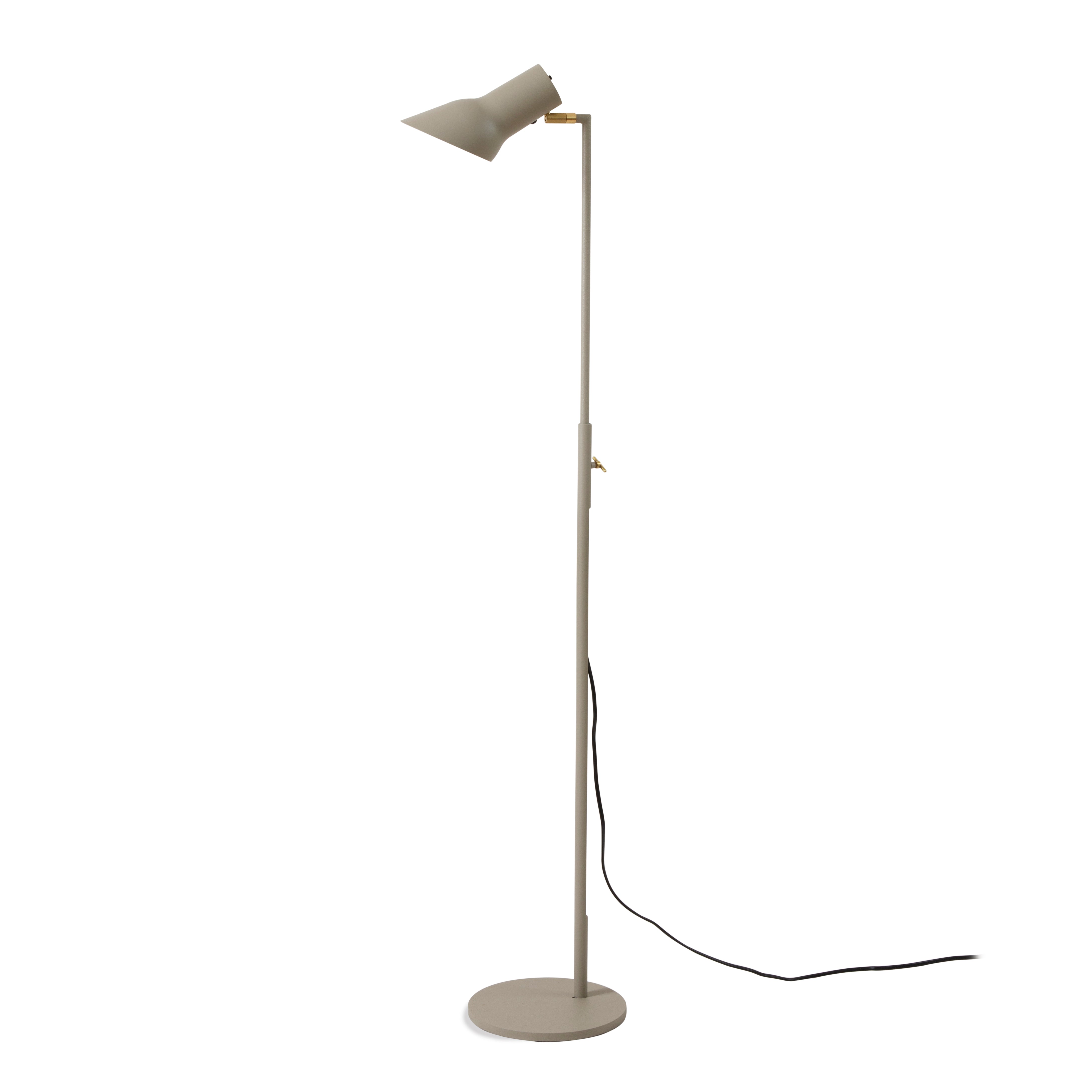 Zlamp Q10 gulvlampe mørkegrå stål leselampe