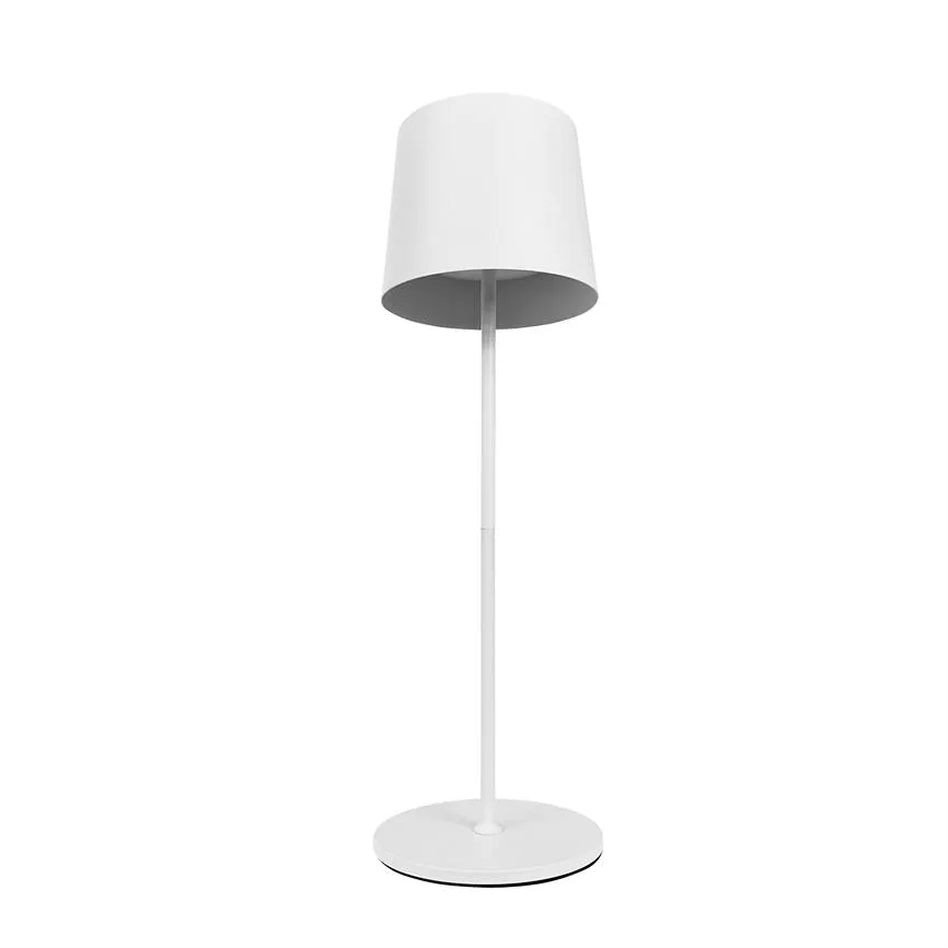 Dyberg Larsen Karl bordlampe LED hvit oppladbar