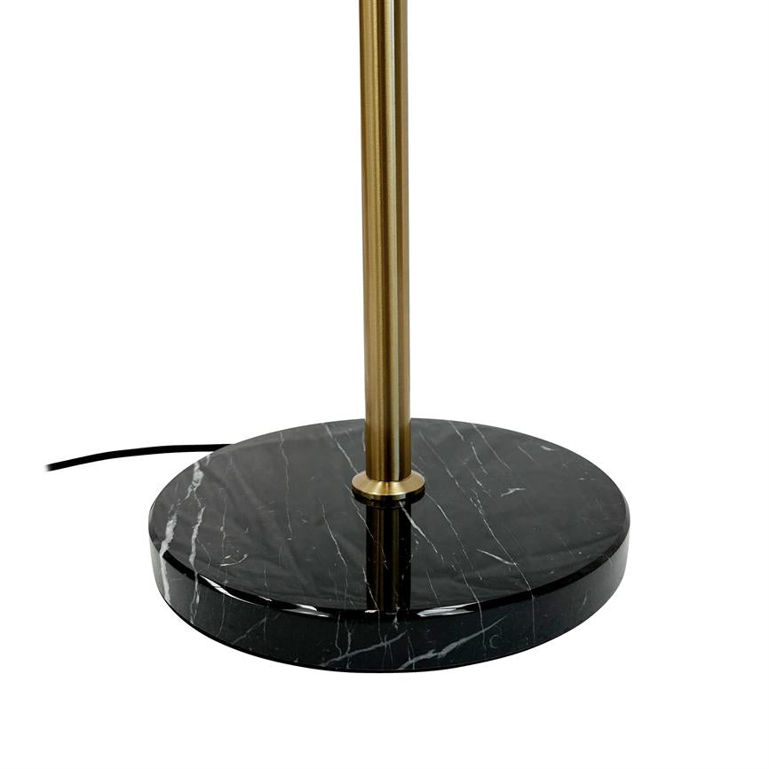 Dyberg Larsen Menton gulvlampe messing marmor