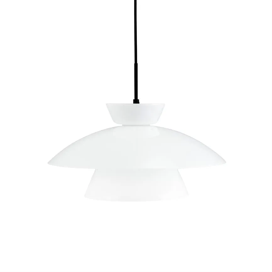 Dyberg Larsen Valby pendel Ø28 opal taklampe sort