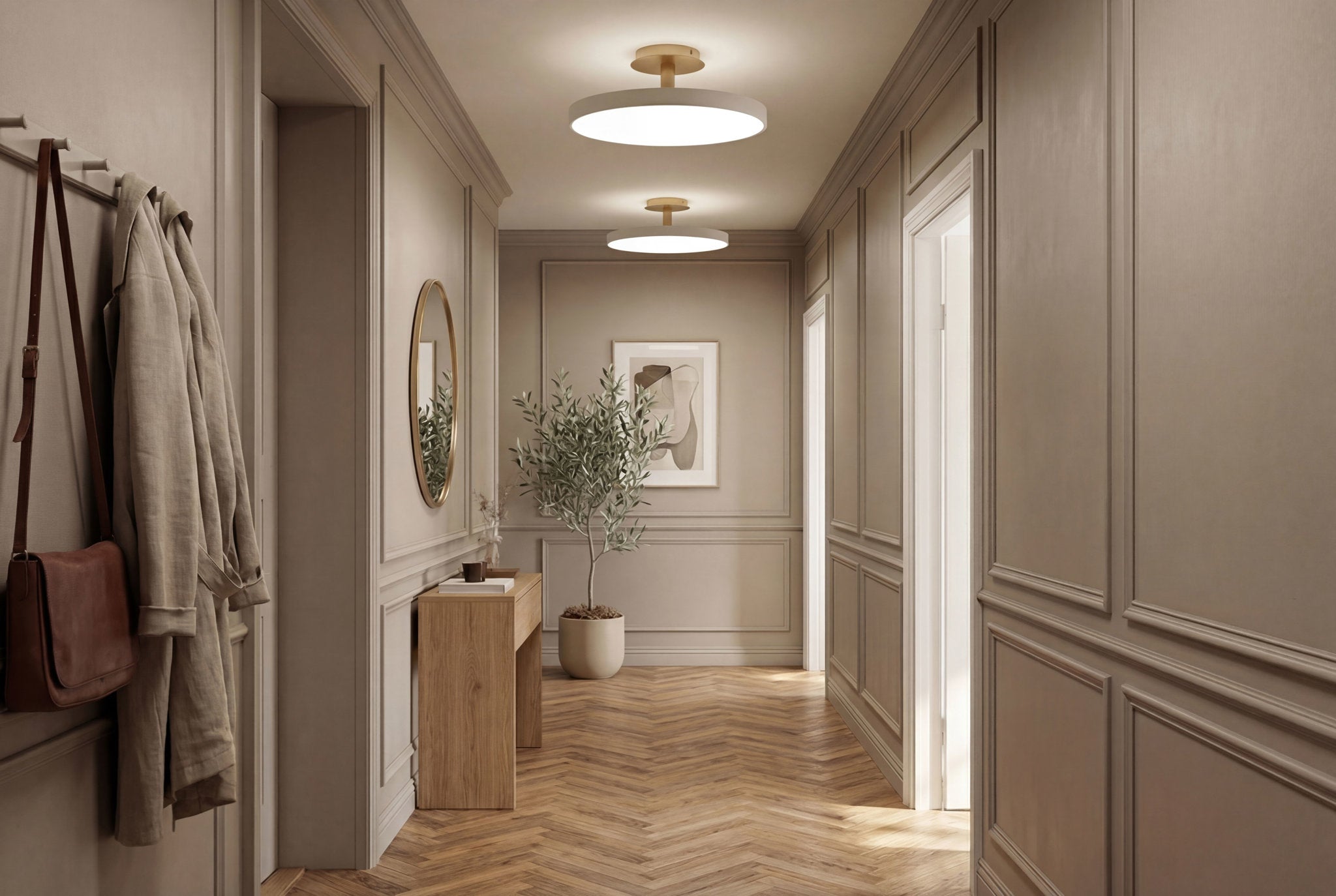 UMAGE Asteria Up Plus taklampe Pearl White Medium