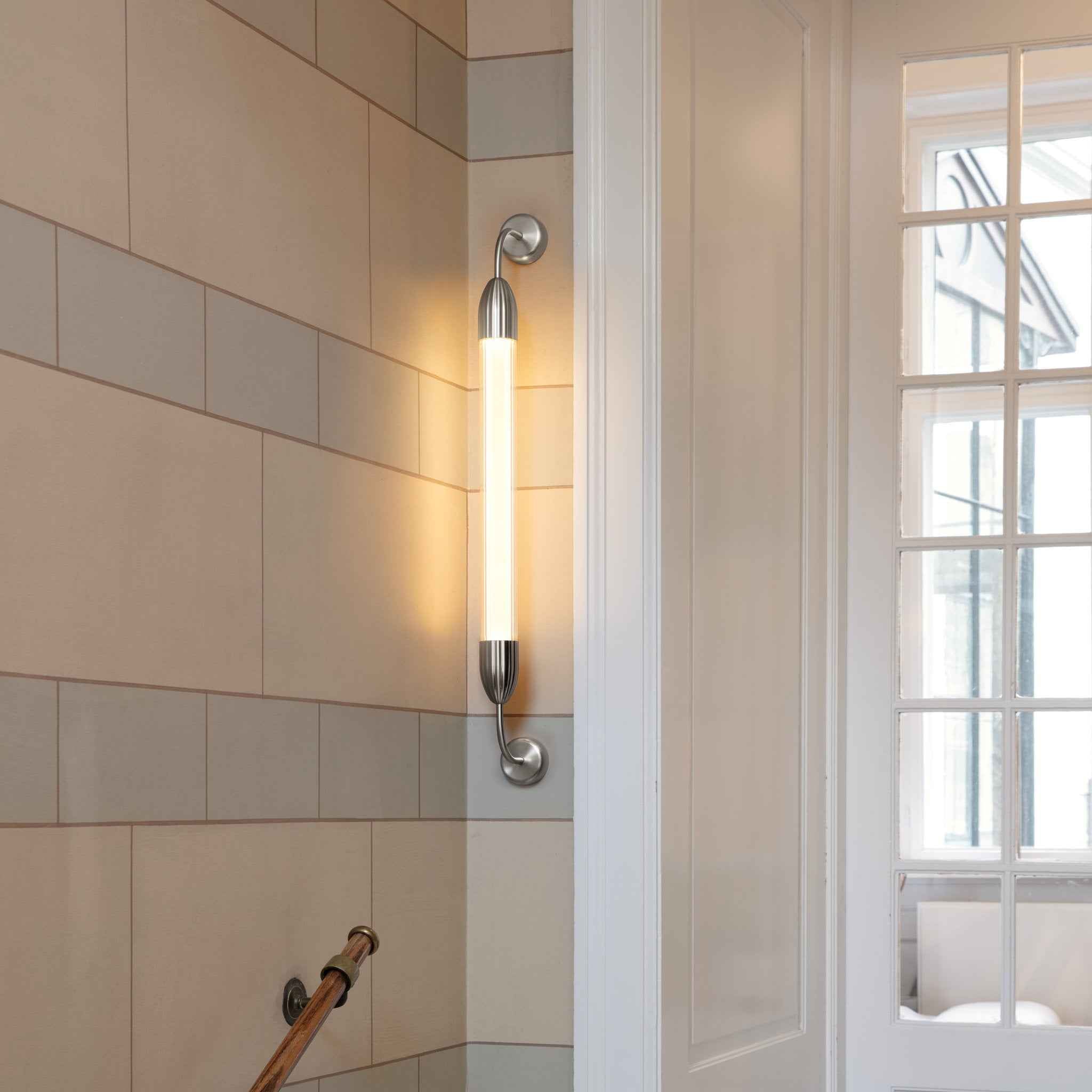 Umage Lemon Squeeze Single vegglampe kort stål riflet glass