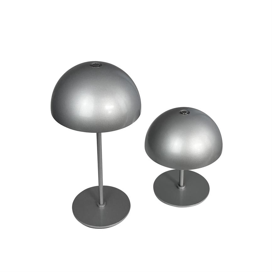 Dyberg Larsen Along LED bordlampe sølv 2-pakning