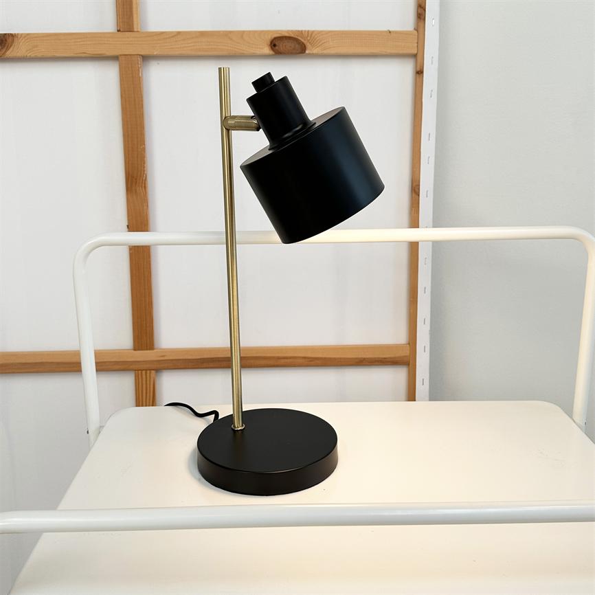 Dyberg Larsen Ocean bordlampe sort messing retro