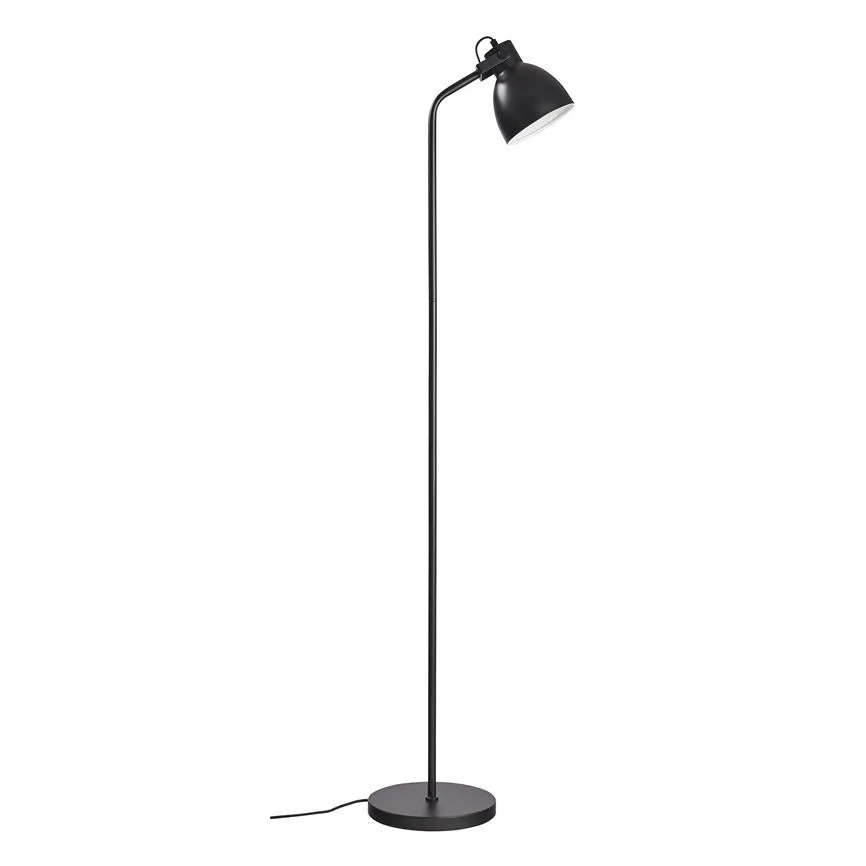 Dyberg Larsen Coast gulvlampe sort med vipbar skjerm