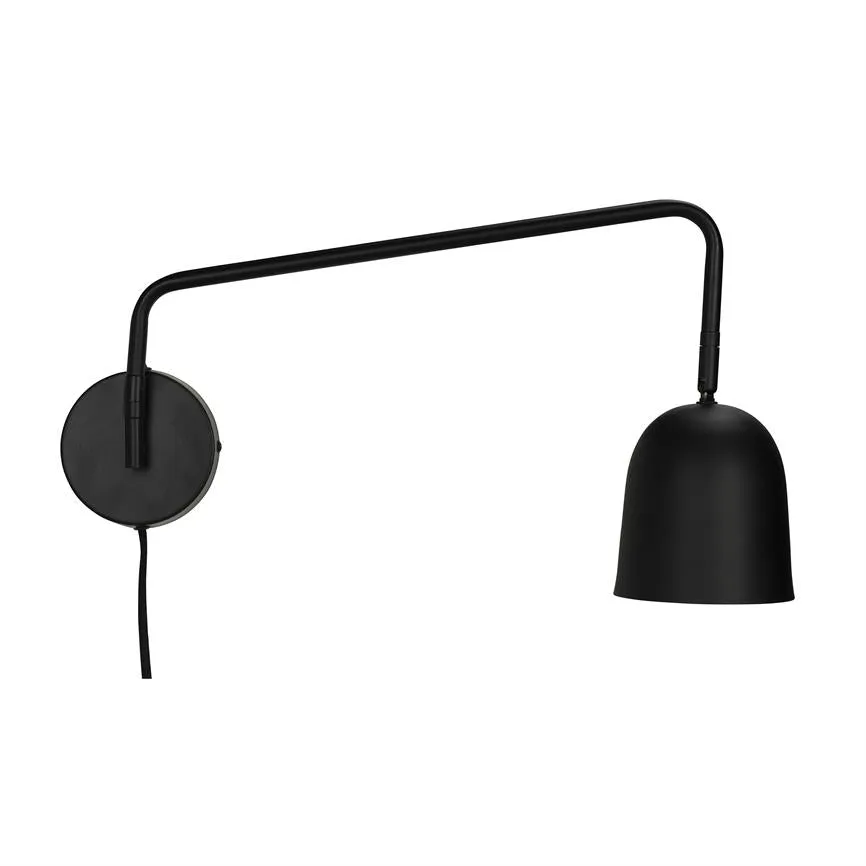 Dyberg Larsen Manchester vegglampe svart E14 leselys
