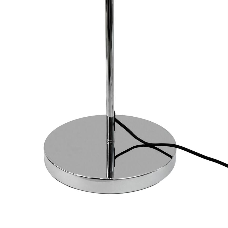 Dyberg Larsen Ocean gulvlampe blå krom justerbar