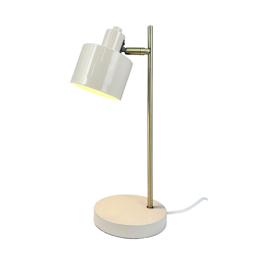 Dyberg Larsen Ocean bordlampe beige messing