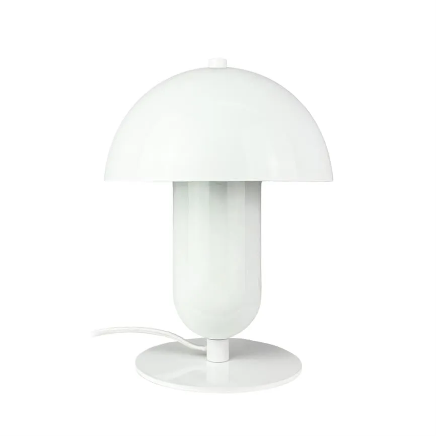 Dyberg Larsen Movie bordlampe hvit kuppel
