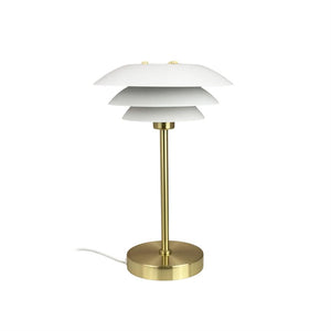 Dyberg Larsen DL20 bordlampe opal messing eksklusiv