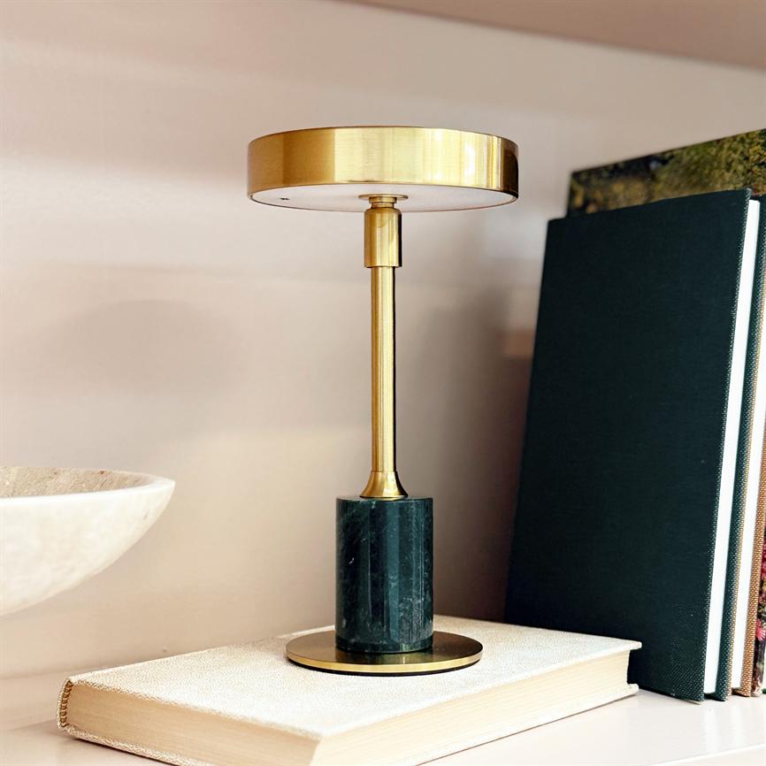 Dyberg Larsen Starlight Mini bordlampe grønn marmor