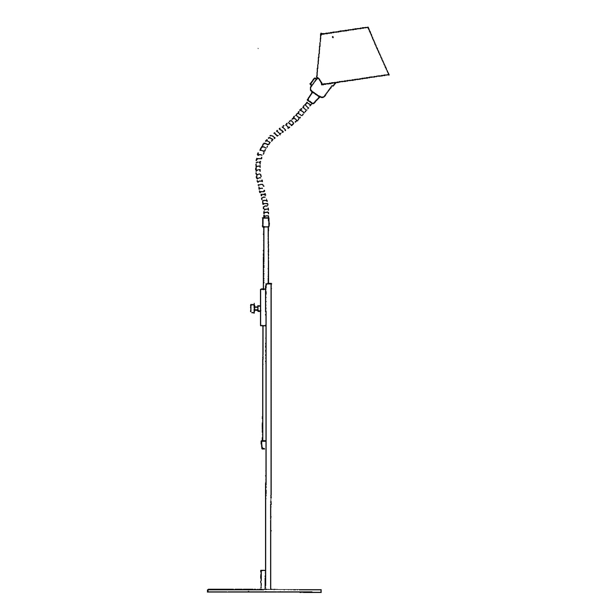 Zlamp Vega 147-1711 gulvlampe justerbar mørkegrå