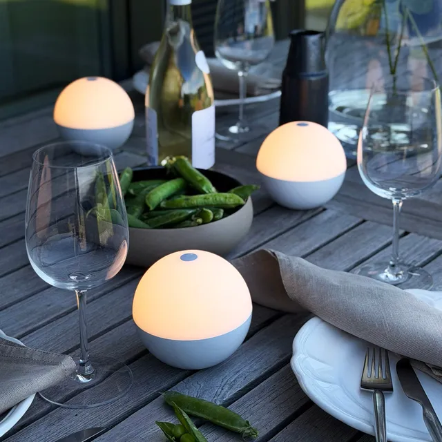 Dyberg Larsen Alba lyskule 2-pk blank hvit dimbar