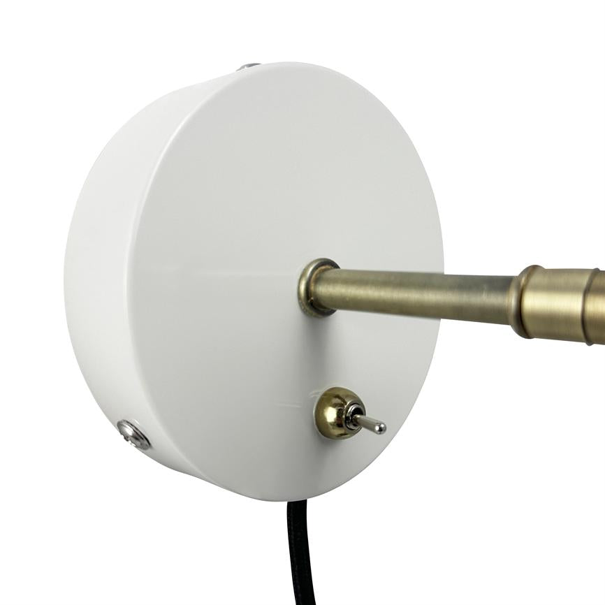 Dyberg Larsen Sleep vegglampe kitt hvit soverom