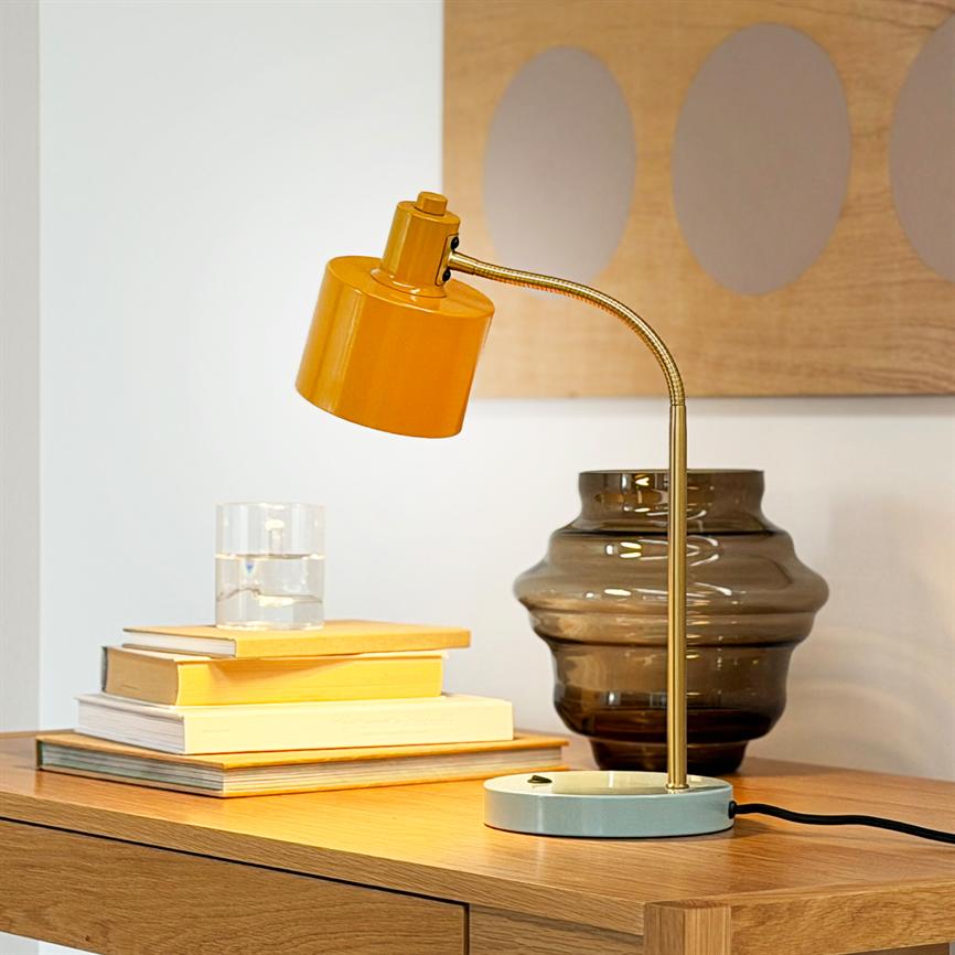 Dyberg Larsen Ocean bordlampe curry/turkis E14