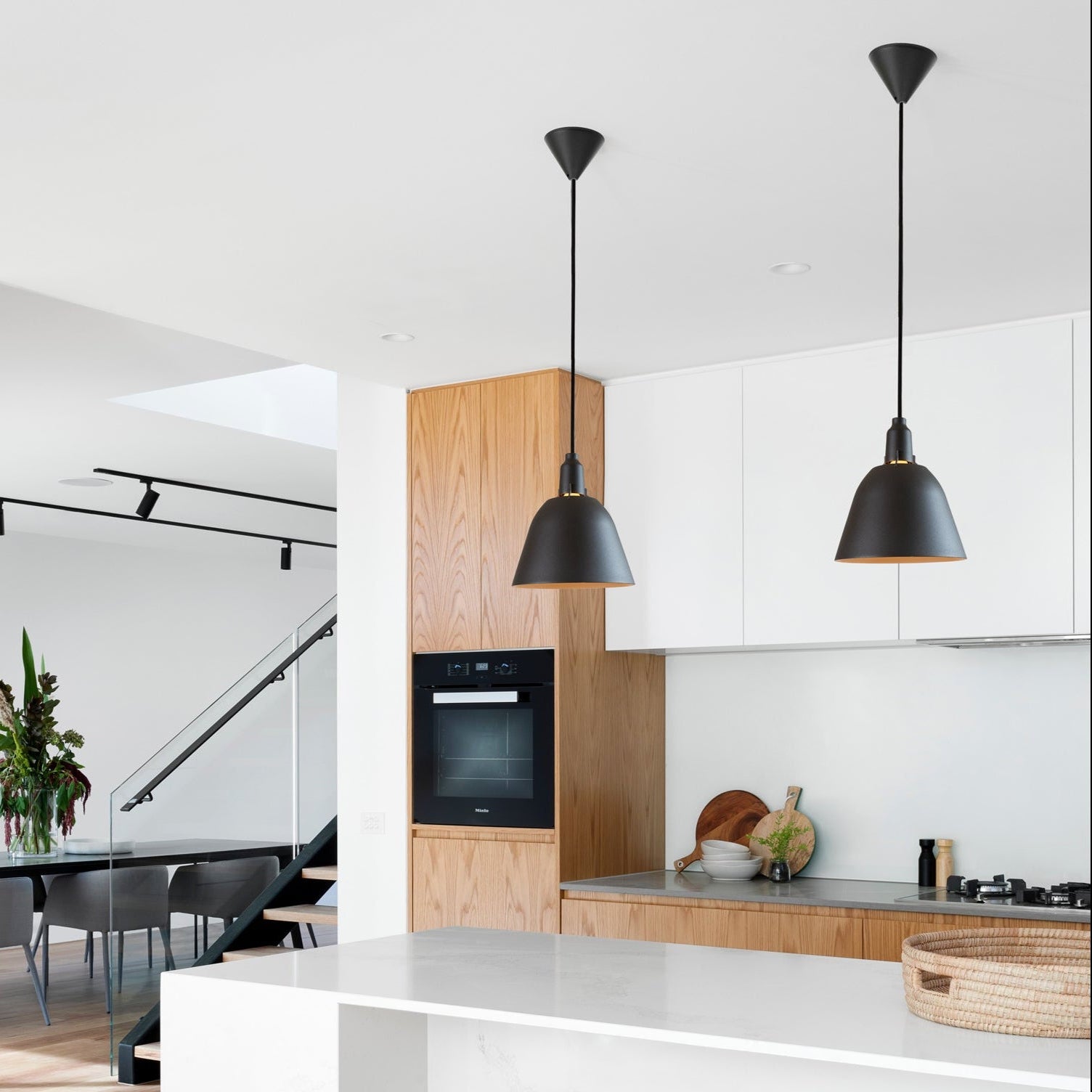 Zlamp P 656-22 pendel 22 cm mørkegrå blendefri