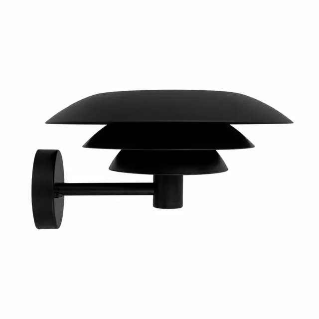Dyberg Larsen DL30 utendørs vegglampe sort