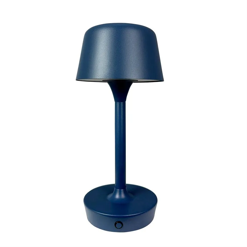 Dyberg Larsen Flow oppladbar bordlampe indigoblå
