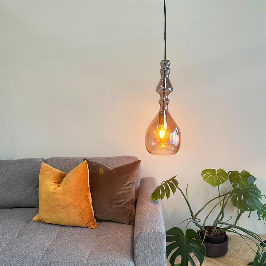 Dyberg Larsen Lea pendel smoke glasslampe