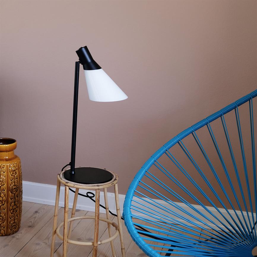 Dyberg Larsen Gent bordlampe svart opal vridbar