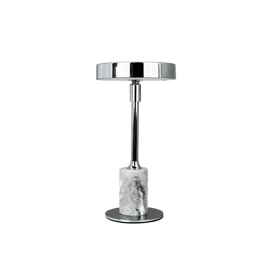 Dyberg Larsen Starlight Mini bordlampe krom oppladbar