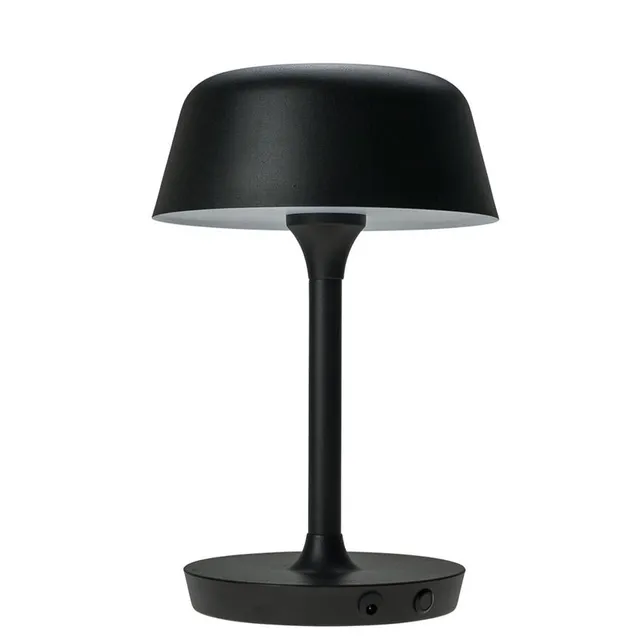 Dyberg Larsen Valencia bordlampe sort oppladbar