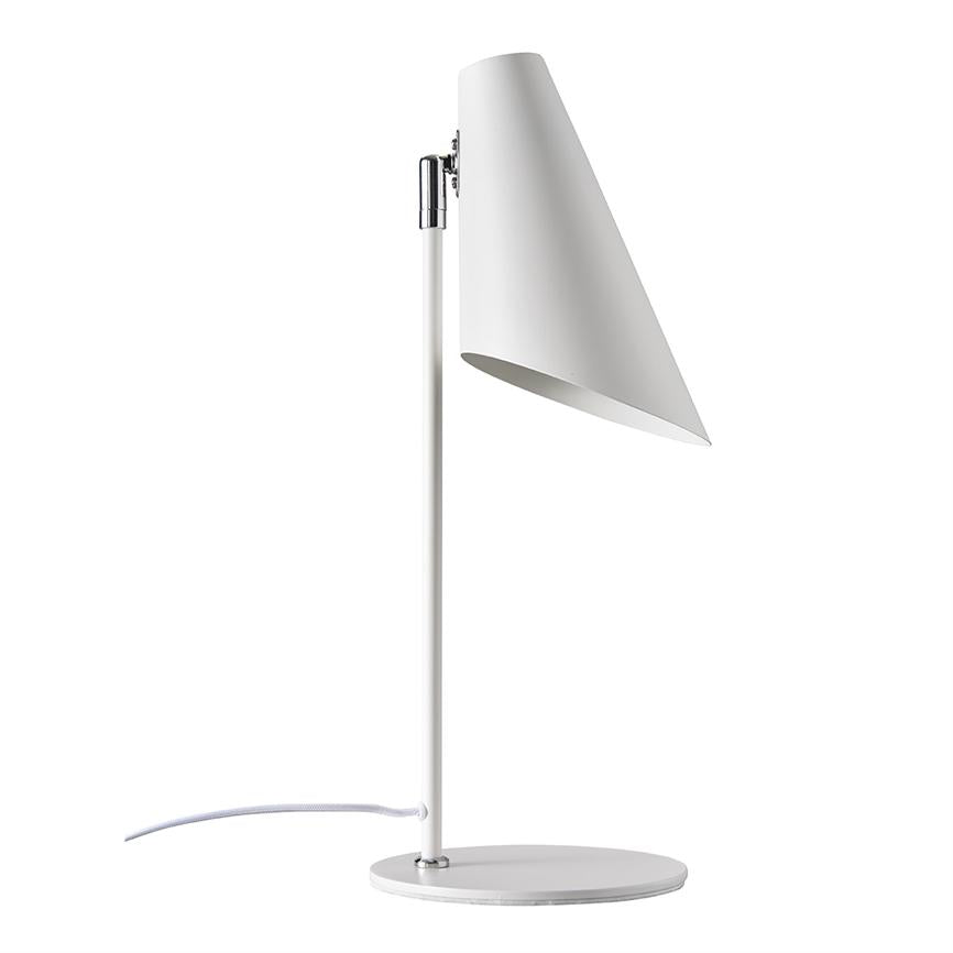 Dyberg Larsen Cale bordlampe hvit metall